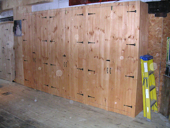 Closets in a barn