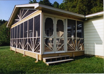 Large screened porch